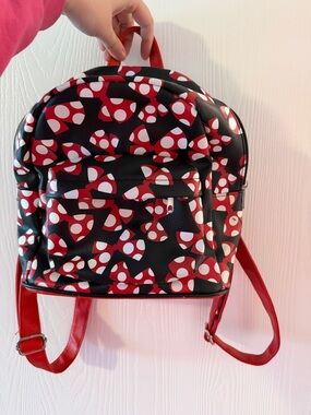 Disney Parks Minnie Mouse Polkadot and Bows Mini Backpack